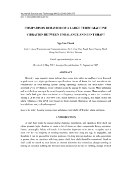 comparison behavior of a large turbo machine vibration between