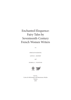 Enchanted Eloquence: Fairy Tales by Seventeenth