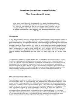 here - Mass Observation Archive