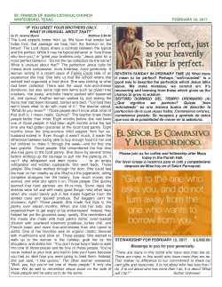 ST. FRANCIS OF ASSISI CATHOLIC CHURCH WHITESBORO