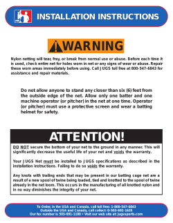 Indoor Ceiling Installation Instructions