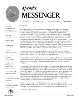 Summer 2016 Newsletter