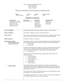 01-15-15 Regular Board Meeting Minutes - Cutler