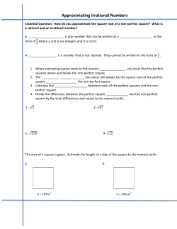 Approximating Irrational Numbers