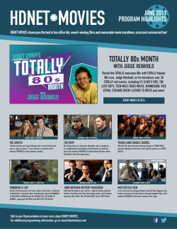 June 2017 HDNET MOVIES Highlights