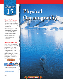 Chapter 15: Physical Oceanography