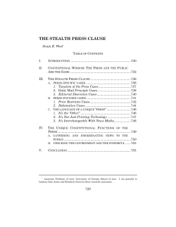 the stealth press clause
