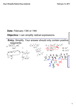 Day 8 Simplify Radical Exp.notebook