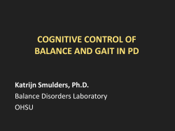Cognitive control of balance and gait in PD
