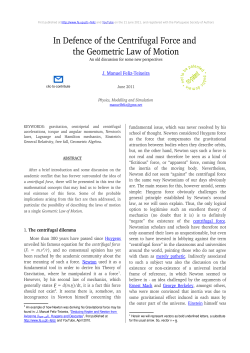 In Defence of the Centrifugal Force and the Geometric Law of Motion