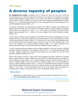 A Diverse Tapestry &ndash; Immigrant rich nation