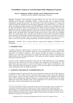 Probabilistic Analysis of Asteroid Impact Risk Mitigation