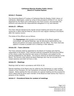 Article I- Purpose - Cathlamet Public Library