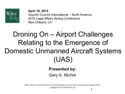 Gary A. Michel, Consulting Counsel, Wiley Rein LLP - ACI-NA