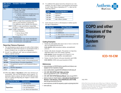 COPD and other Diseases of the Respiratory System