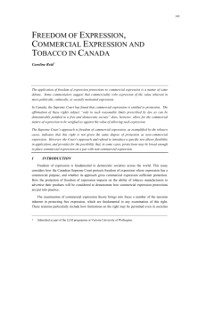 pdf Tobacco advertising and freedom of commercial expression File