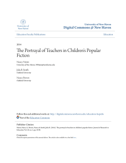 The Portrayal of Teachers in Children`s Popular Fiction