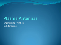 Plasma Antennas