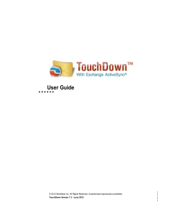 TouchDown User Guide