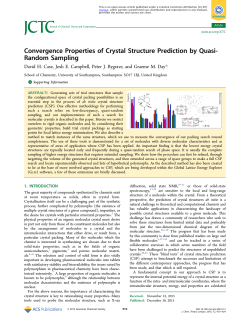 Convergence Properties of Crystal Structure