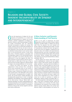 CHAPTER 3: Religion and Global Civil Society: Inherent