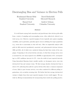 Disentangling Bias and Variance in Election Polls