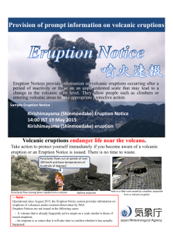 Eruption Notices