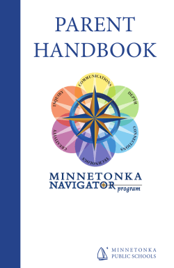 parent handbook - Minnetonka Public Schools