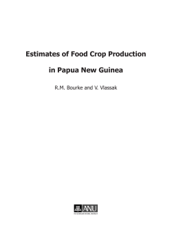 Estimates of Food Crop Production in Papua New Guinea (PDF