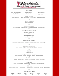 SALAD ADDITIONS APPETIZER NE Clam