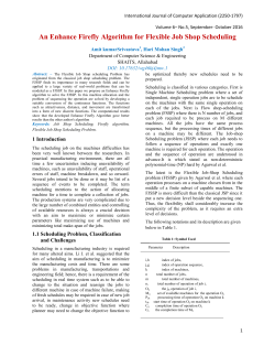 An Enhance Firefly Algorithm for Flexible Job Shop Scheduling