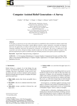 Computer Assisted Relief Generation&mdash;A Survey