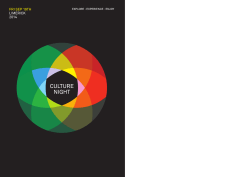 Limerick Culture Night 2014 Programme