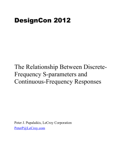 The Relationship Between Discrete-Frequency S
