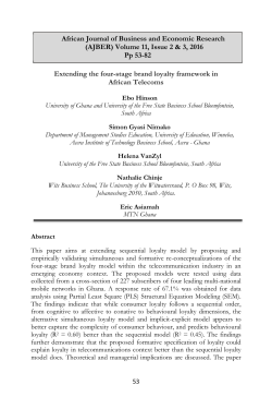 Extending the four-stage brand loyalty framework in African
