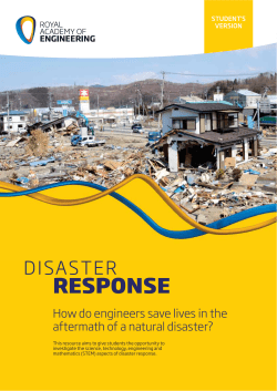 Disaster response - Royal Academy of Engineering