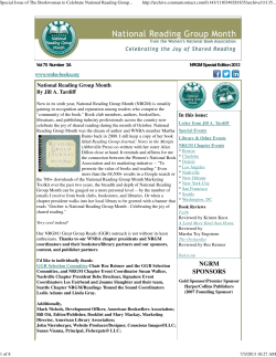 National Reading Group Month 2012 - WNBA