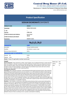 Na2Cr2O7.2H2O - CDH Fine Chemicals