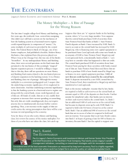 The Money Multiplier &ndash; A Rite of Passage for the Wrong Reason