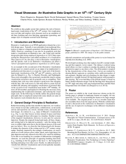 Visual Showcase: An Illustrative Data Graphic in an 18th–19th