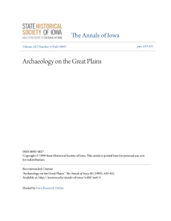 Archaeology on the Great Plains