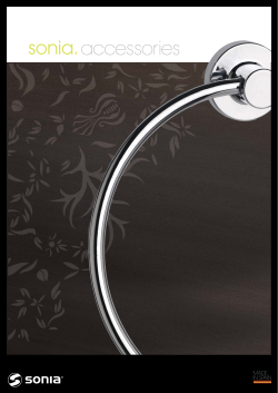 Sonia Accessories Brochure | Reece Bathrooms