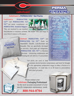 Permacool Gel Packs