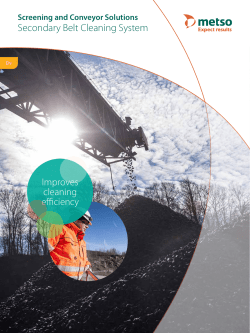 Trellex secondary belt cleaning