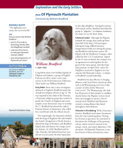 from Of Plymouth Plantation William Bradford