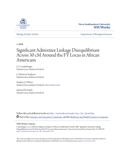 Significant Admixture Linkage Disequilibrium Across 30