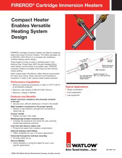 FIREROD Cartridge Immersion Heaters