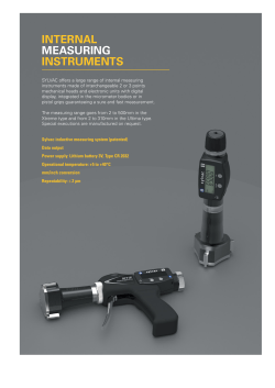internal measuring instruments