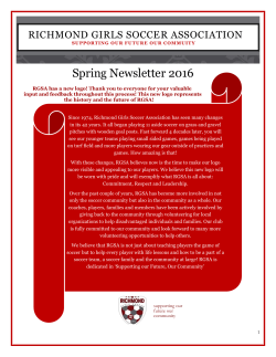 RGSA`S - Richmond Girls Soccer Association