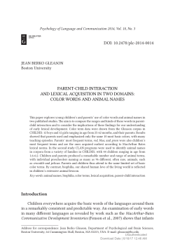 Color Words and Animal Names